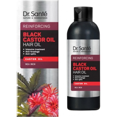 Dr. Santé Black Castor Oil hair posilňujúci olej na vlasy a vlasovú pokožku 100 ml
