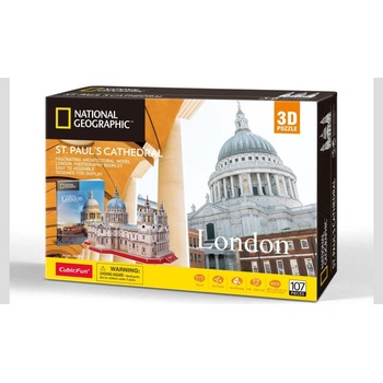 CubicFun 3D puzzle National Geographic: Katedrála svatého Pavla 107 ks