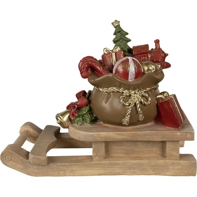 Clayre & Eef Dekorace vánoční dárky na saních - 38*16*29 cm – Hledejceny.cz