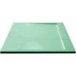 Inter Ceramic Квадратно композитно душ корито Inter Ceramic 90x90 см, ментово зелено (9090LG)