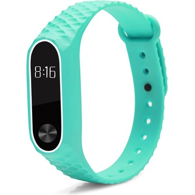 Xiaomi Mi Band 2 náhradní náramek Diamantový vzor Cyan MBSCZ-2DZCY