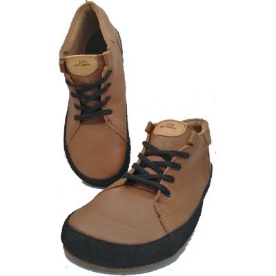 Pegres BF70 barefoot kožené kotníkové hnědé