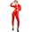 LateX Латексова гащеризон червен l
