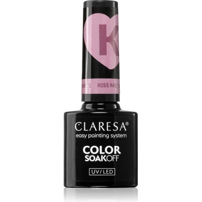 Claresa SoakOff UV/LED Color Kiss Me gélový lak na nechty KISS ME 1 5 g