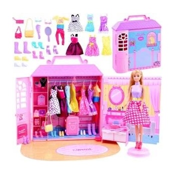 Anlily Doll + cottage with clothes + handbags ZA 2228