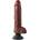 Pipedream King Cock 10" Vibrating Cock with Balls Brown