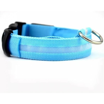 HARAHU Светещ нашийник за куче с usb зареждане - Син / xl kp30735 (30735)