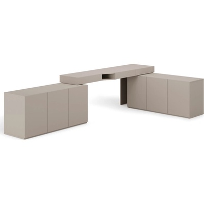 Sconto Študentská zostava WOOW 7 ľavá ílovosivá