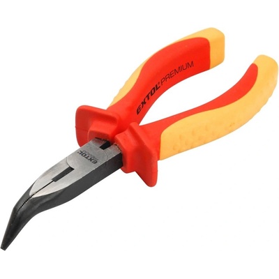 EXTOL PREMIUM Kleště půlkulaté zahnuté, 160mm, VDE, 8813177 – Zboží Dáma