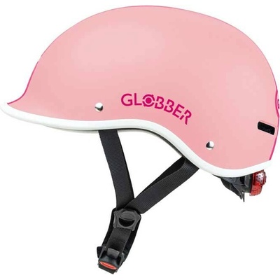 Globber Детска светеща каска Globber Master XS/S (47-51см), пастелно розова