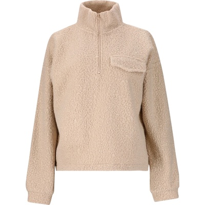 ATHLECIA Дамски пуловер Athlecia Women's Florrie Sherpa Half Zip Jumper - Silver Cloud - размер 40 (EU) (117-2753-0615)