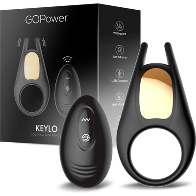 Keylo Penis Ring with Remote Control and Led Lights USB Silicone