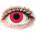 Gelflex CRAZY LENS - Solid Red - дневни с диоптър (2 лещи)