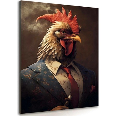 Obraz zvířecí gangster kohout - 80x120