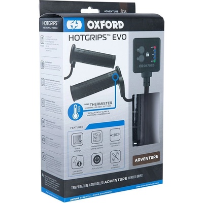 Vyhrievané rukoväte na motorku Oxford Hotgrips Evo Adventure čierne