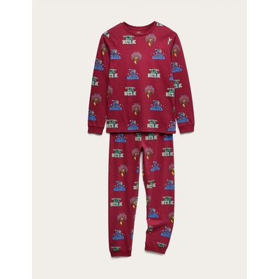 Marks & Spencer Пижама Marvel (3-12 години) Marks & Spencer червена Marks & Spencer | Cherven | Момчешки | 4-5 години