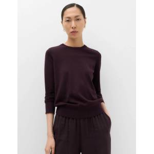 Marks & Spencer Пуловер с възлов деколте от чист мерино Marks & Spencer лилаво Marks & Spencer | Lilav | ЖЕНИ | S
