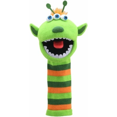 The Puppet Company ponožkový maňásek Štrumplík Mimozemšťan Narg 40 cm