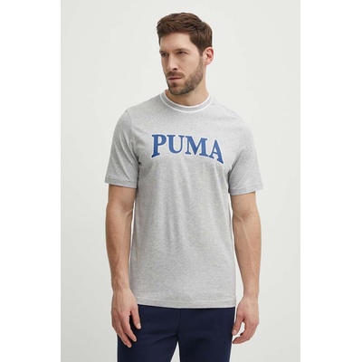 PUMA Памучна тениска Puma SQUAD в сиво с апликация 678967 (678967)