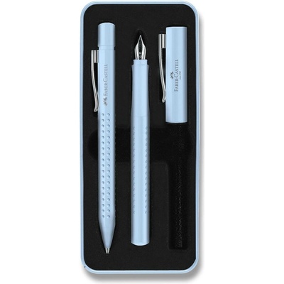 Faber Castell Grip Edition 2010 sada plnicí a kuličkové pero světle modrá – Zbozi.Blesk.cz