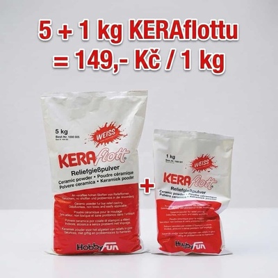 Keraflott odlévací hmota 5 kg bílá - 1 ks – Hledejceny.cz