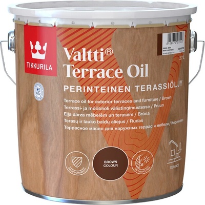 Tikkurila Valtti Terrace & Furniture Oil 2,7 l Hnedá