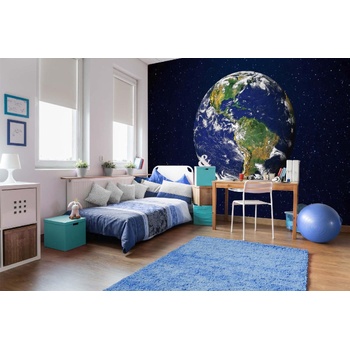DIMEX ART s. r. o Самозалепваща се флизелинова фототапета земя в космоса 375 x 250 см