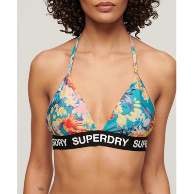 Superdry Logo Triangle Bikini Top - Multicolor