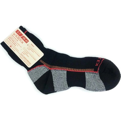 Surtex ponožky 90% Merino ZIMA Černé s šedou