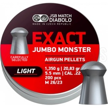 Diabolky JSB Exact Jumbo Monster Light 5,52 mm 200 ks