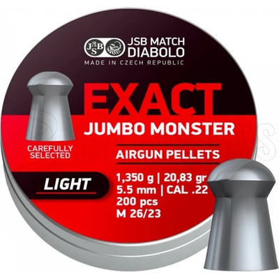 Diabolky JSB Exact Jumbo Monster Light 5,52 mm 200 ks