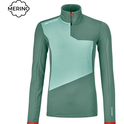 Ortovox Fleece Light Zip Neck W šedá