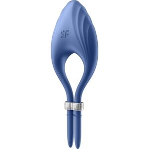 Satisfyer Duelist - вибриращ пенис-пръстен с акумулатор (син)