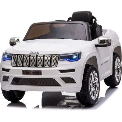 ROLLZONE Jeep Grand Cherokee 12V - Детски акумулаторен джип, Бял, EVA гуми (JJ2055-white)