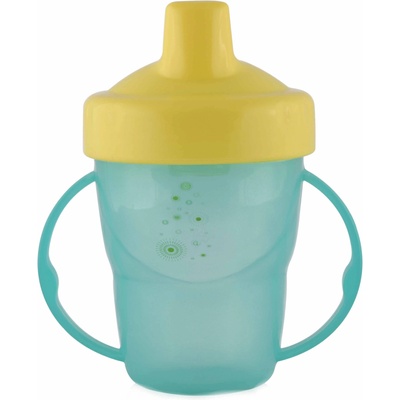 Lorelli Преходна чаша с дръжки и твърд накрайник Lorelli Baby Care - 210 ml, Зелена (10230550003)