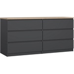Tvilum Тъмносив скрин 154x76x50 cm Naia - Tvilum (75228ighl)