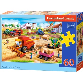 Image 1 of Castorland - Puzzle Work on the Farm - 40 - 99 piese