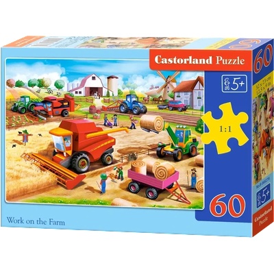 Castorland - Puzzle Work on the Farm - 40 - 99 piese
