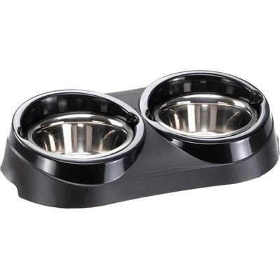 Ferplast DUO FEED ORION - Стоманени купи с поставка