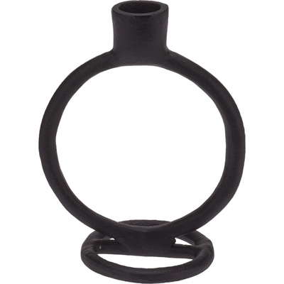H&L Kovový svícen 15cm, černý