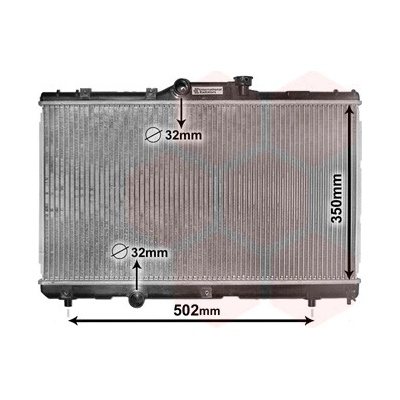 Chladič vody pro motor VAN WEZEL 53002147