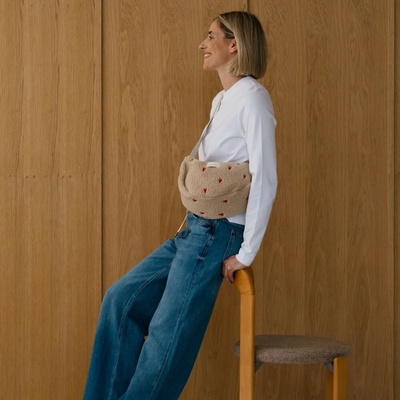 Studio Noos Teddy Ecru Hearts – Zboží Dáma