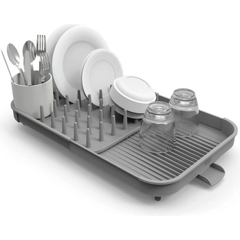 Joseph Joseph Сива регулируема пластмасова тавичка за оттичане 34x37 cm Duo - Joseph Joseph (1570402_851659)