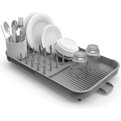 Joseph Joseph Сива регулируема пластмасова тавичка за оттичане 34x37 cm Duo - Joseph Joseph (1570402_851659)