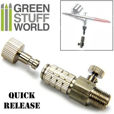 Green Stuff World Rýchlospojka airbrush G1/8″ s reguláciou prietoku vzduchu 1 ks