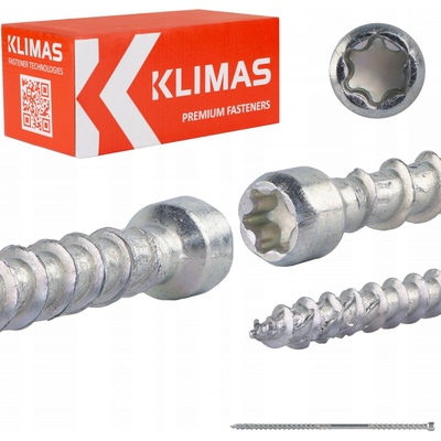 Vruty do dřeva Klimas Wkręt-Met 8 x 225 mm 50 ks