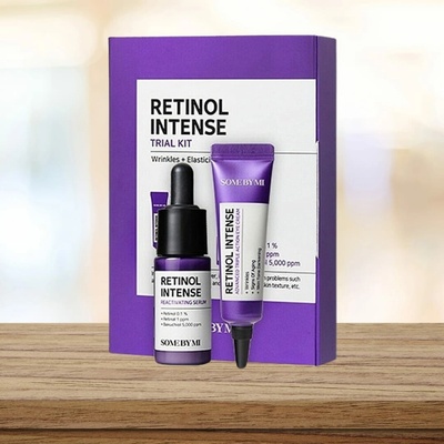 Some By Mi Retinol Intense Trial Kit Sada miniatur s retinolem Pleťové sérum 10 ml + Oční krém 10 ml