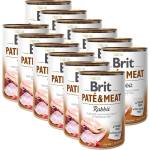 Brit Консерва Brit Paté & Meat Rabbit, 12 x 400 г