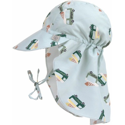 Detský klobúk Lassig Sun Protection Flap Hat modrá