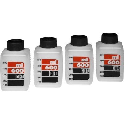 JOBO 3310 BOTTLES 600ml láhev 4x bílá – Zboží Živě
